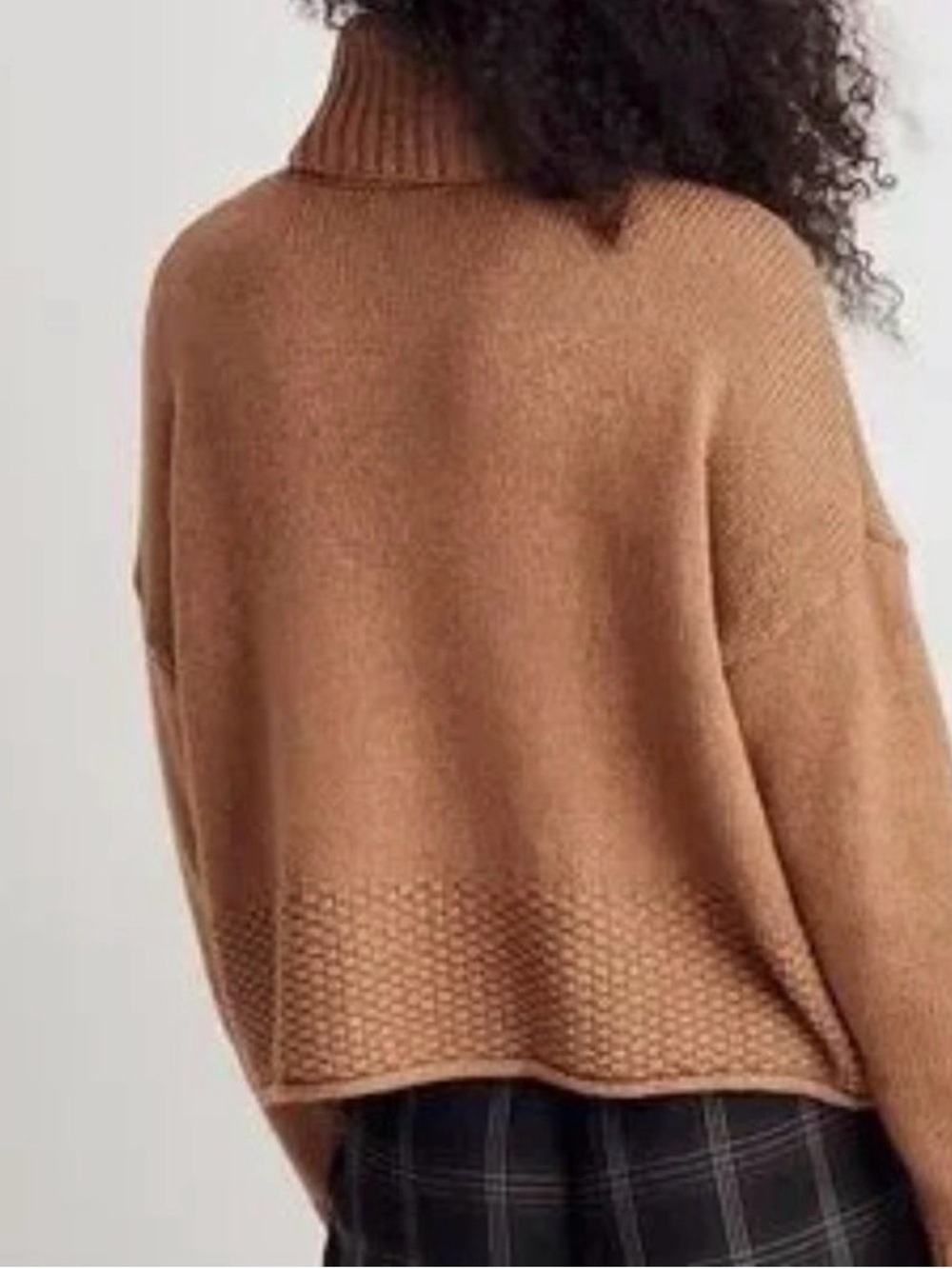 Madewell Sadler Boxy Merino Wool Blend Turtleneck Sweater - Picture 3 of 12